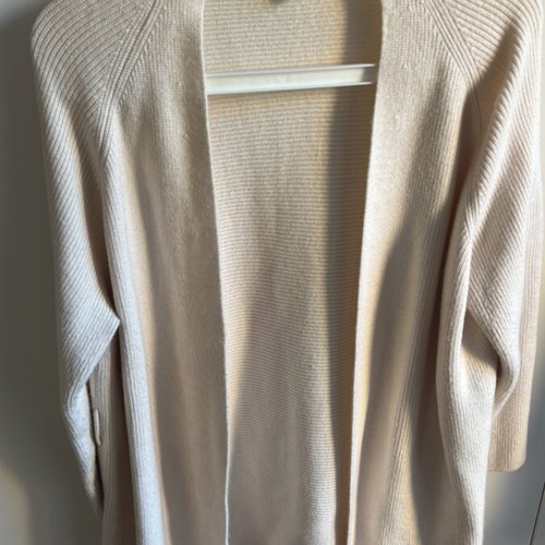 Zara beige open knit cardigan like new, size L