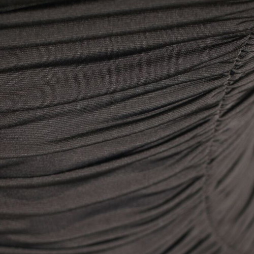 Mini dress black with ruffles size S new
