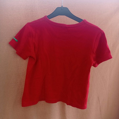 Benetton red T-shirt, size S