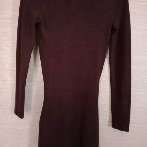 Brown blouse dress used On Line, size S