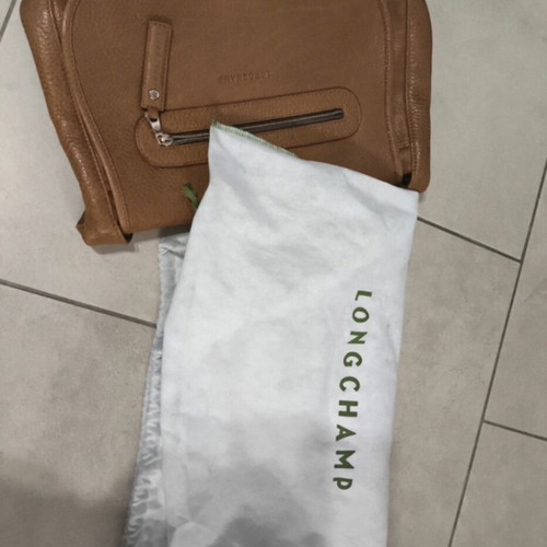 Longchamp leather shoulder bag brown like new