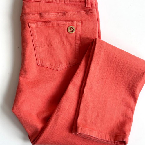 Michael Kors slim orange denim pants like new, size 29