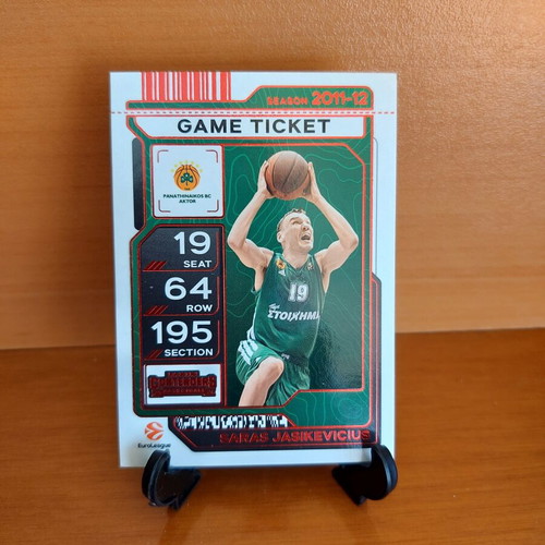 2025-26 Contenders Euroleague Panathinaikos Jasikevicius Legend 76/125 and Red Parallel cards new