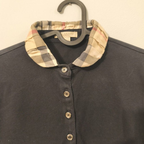 Burberry Polo Shirt used with Nova Check Collar black XL