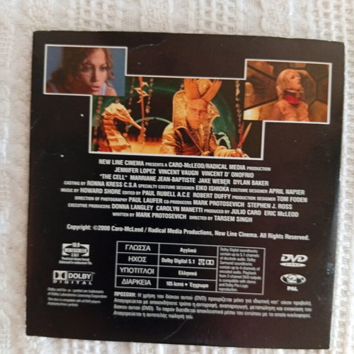 The Cell DVD like new, science fiction with subtitles