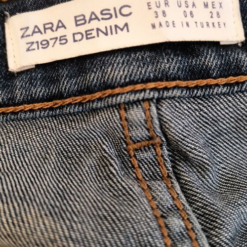 Zara jeans like new, size 38, blue, slim fit