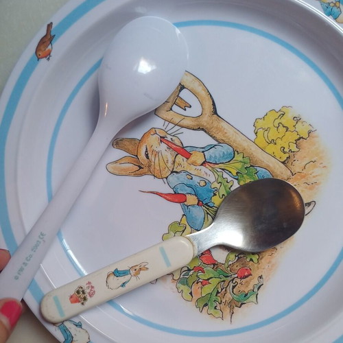 Peter Rabbit melamine children's dinner set, Petit Jour Paris