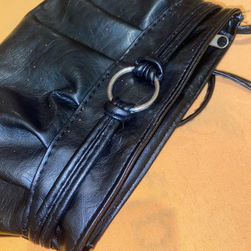 Women's crossbody bag like new, black faux leather
