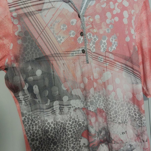 Multicolor summer blouse, breathable, size XL