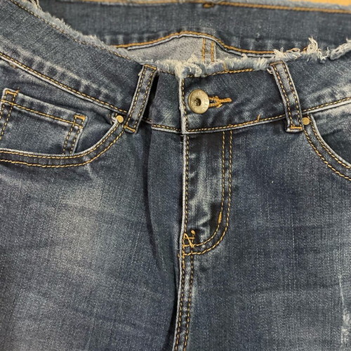 Jean cropped pants like new, blue, size M