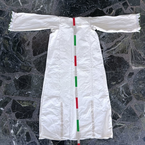 Traditional white shirt dress