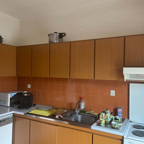 Complete kitchen cabinets used with countertop and extra storage