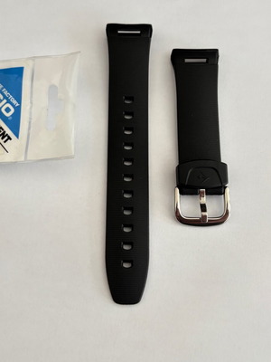 Casio Genuine EDB-700 Rubber Watch Strap New, 20 mm Black