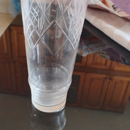 Crystal water glasses, set of 6