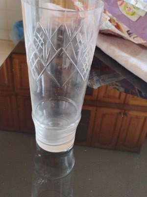 Crystal water glasses, set of 6