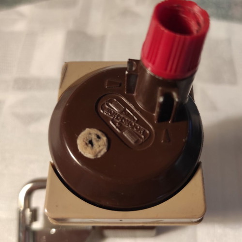 Sharpener for mechanical pencils used, made in ITALY with support base