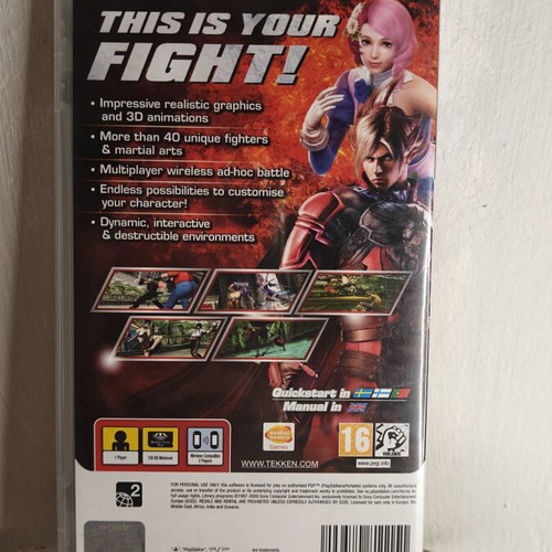 Tekken 6 PSP game, Bandai Namco fighting