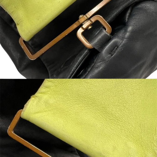 Prada кожена чанта Nappa двуцветна употребявана