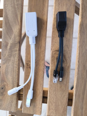 Σετ καλωδίων Passive PoE Injector και Splitter για IP κάμερες και Access Points
