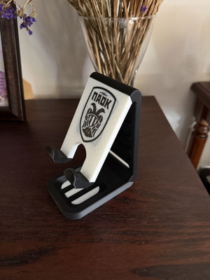 3D Printed Mobile Phone Stand with Headphone Holder new