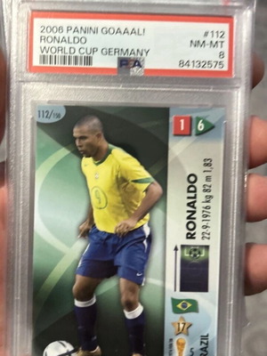 Ronaldo Fenomeno PSA 8 World Cup 2006 rare card like new