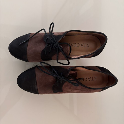 Staccato women's Oxford shoes like new, two-tone brown and black, size 38