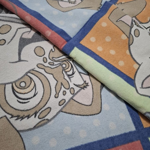 Disney beach towels used, 2 with 101 Dalmatians design