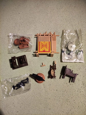Playmobil smithy, potter and carpet maker equipment set new