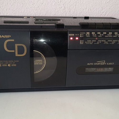 Sharp radio cassette player