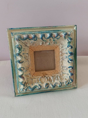 Antique table mirror 20x20 cm like new