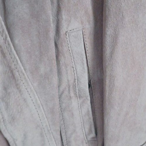 Naf Naf women's suede coat like new, beige, size L