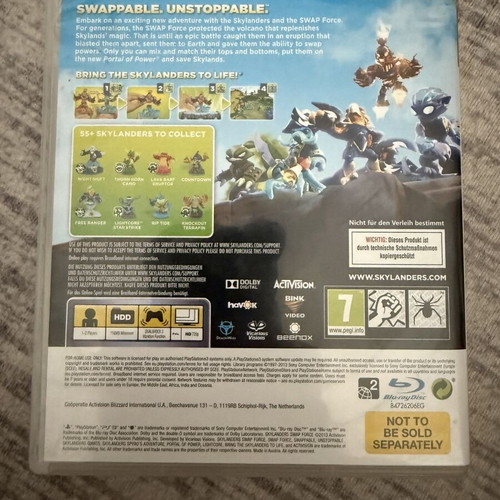 Skylanders Swap Force PS3 game, good condition