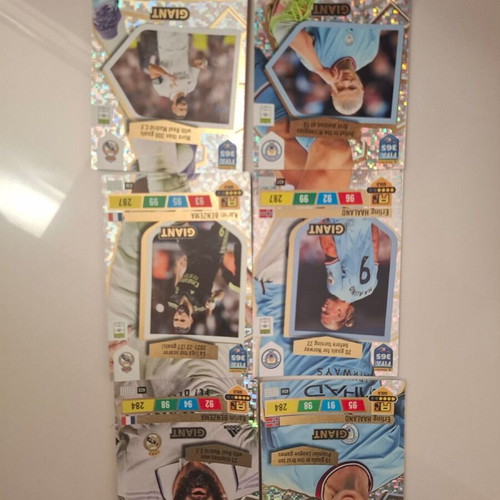 Panini Adrenalyn XL FIFA 365 Giant set of 6 cards like new