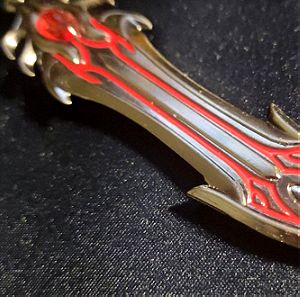 LoL League Of Legends Sanguine Garen Sword keychain μπρελοκ σπαθί Γκαρεν 14,5