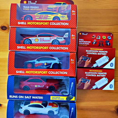 Shell V-Power Collectible Toy Cars New with Bluetooth Batteries