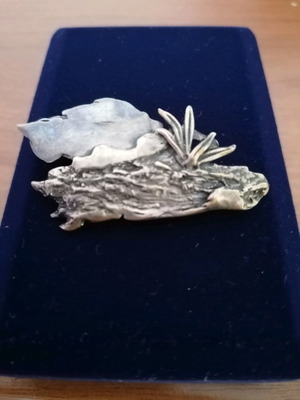 Vintage silver pin used from workshop in Ioannina