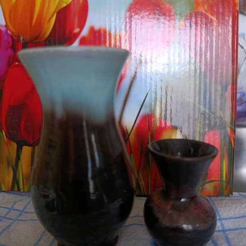 Small clay vases like new, set of 4
