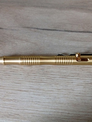Vintage brass pen used heavy-duty type