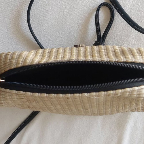 Thiros crossbody bag new, black and beige