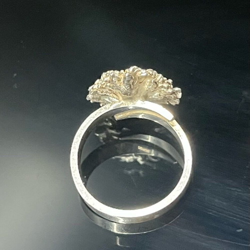 Vintage Flora Danica Denmark ring sterling silver 925, like new