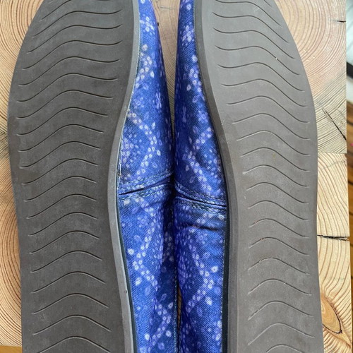 Topman canvas slipper shoes used, summer, size 43, blue ikat print