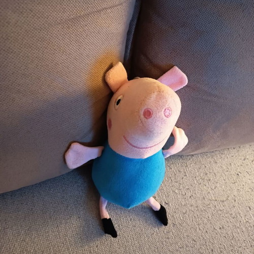 Peppa and George plush toys, 13cm and 18cm