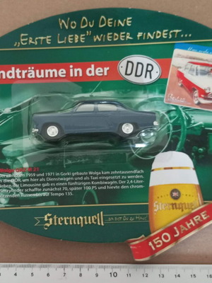 Συλλεκτικό αυτοκίνητο Wolga GAZ M 21 καινούργιο, διαφήμιση Sternquell