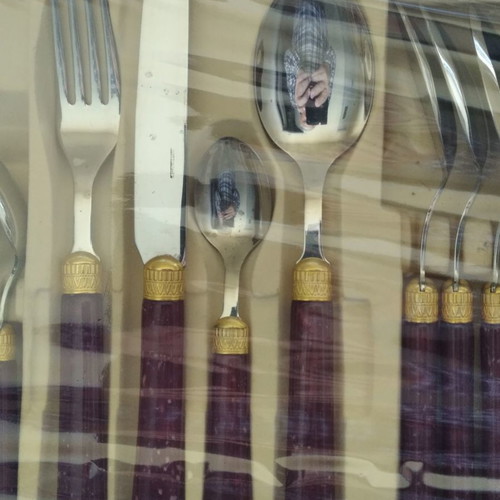 Cutlery set 24 pieces Gottinhen Brescia Italy inox 18/10 new