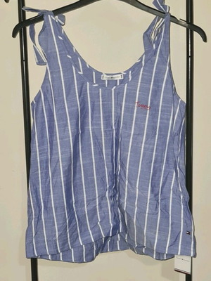 Tommy Hilfiger striped top with bow tie straps, size S, new with tags