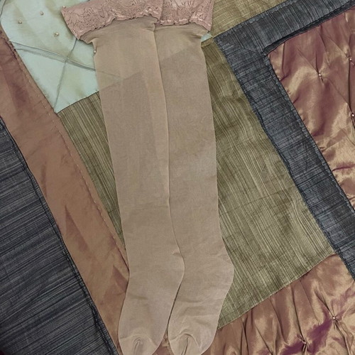 Vintage socks with lace one size new