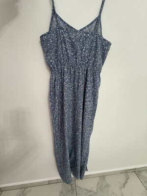 Dress with flowers blue size XS like new