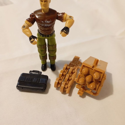 G.I. Joe Salvo v1 action figure used with accessories