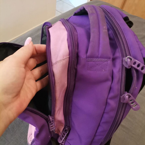 Polo school backpack used, purple