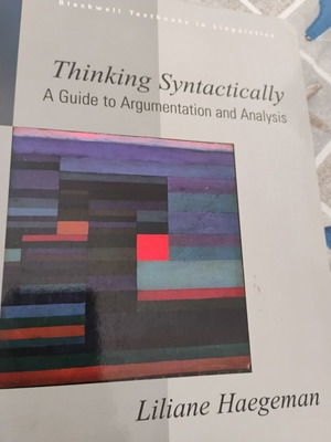 Thinking Syntactically book by Liliane Haegeman
